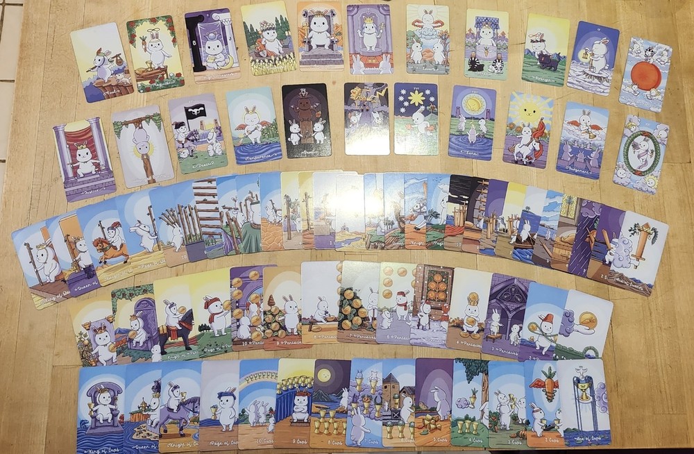 Chubby Bun Tarot Deck, CUTE 79 Card Deck, NO Guidebook