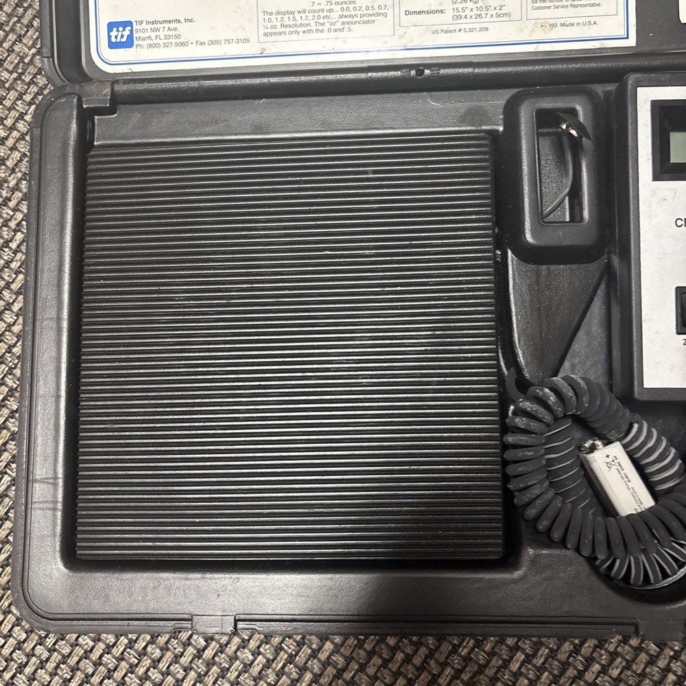 TIF 9010A Slimline Electronic Refrigerant Charging Scale 2c