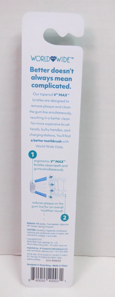 A Better Toothbrush SOFT- 12 Pack V-Shaped Bristles - PURPLE