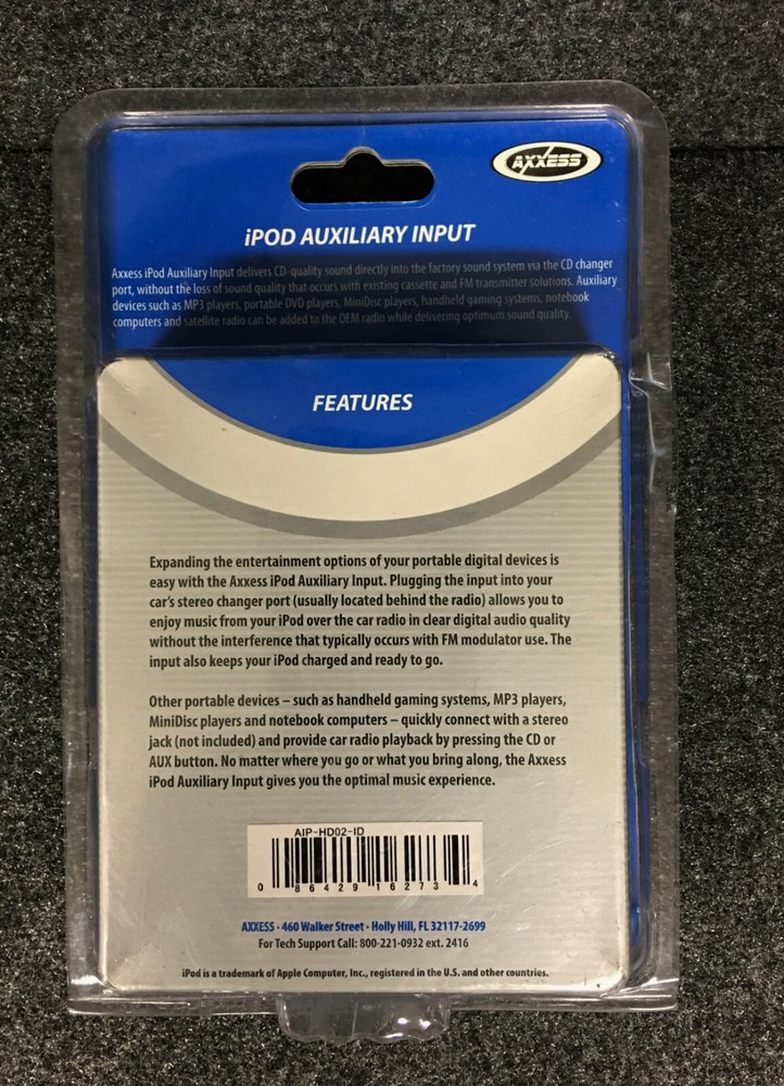 AXXESS AIP-HD02-ID iPOD Auxiliary Input