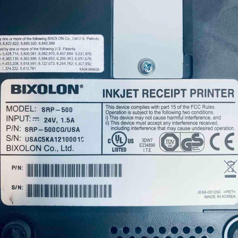 Bixolon Inkjet Thermal Receipt Printer