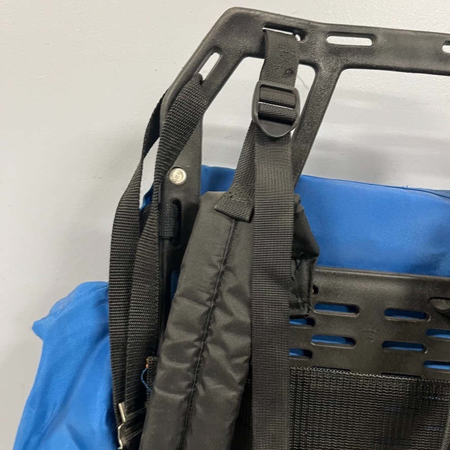 Vintage Coleman Peak 1 External Frame Hiking Backpack Blue Camping Pack Large