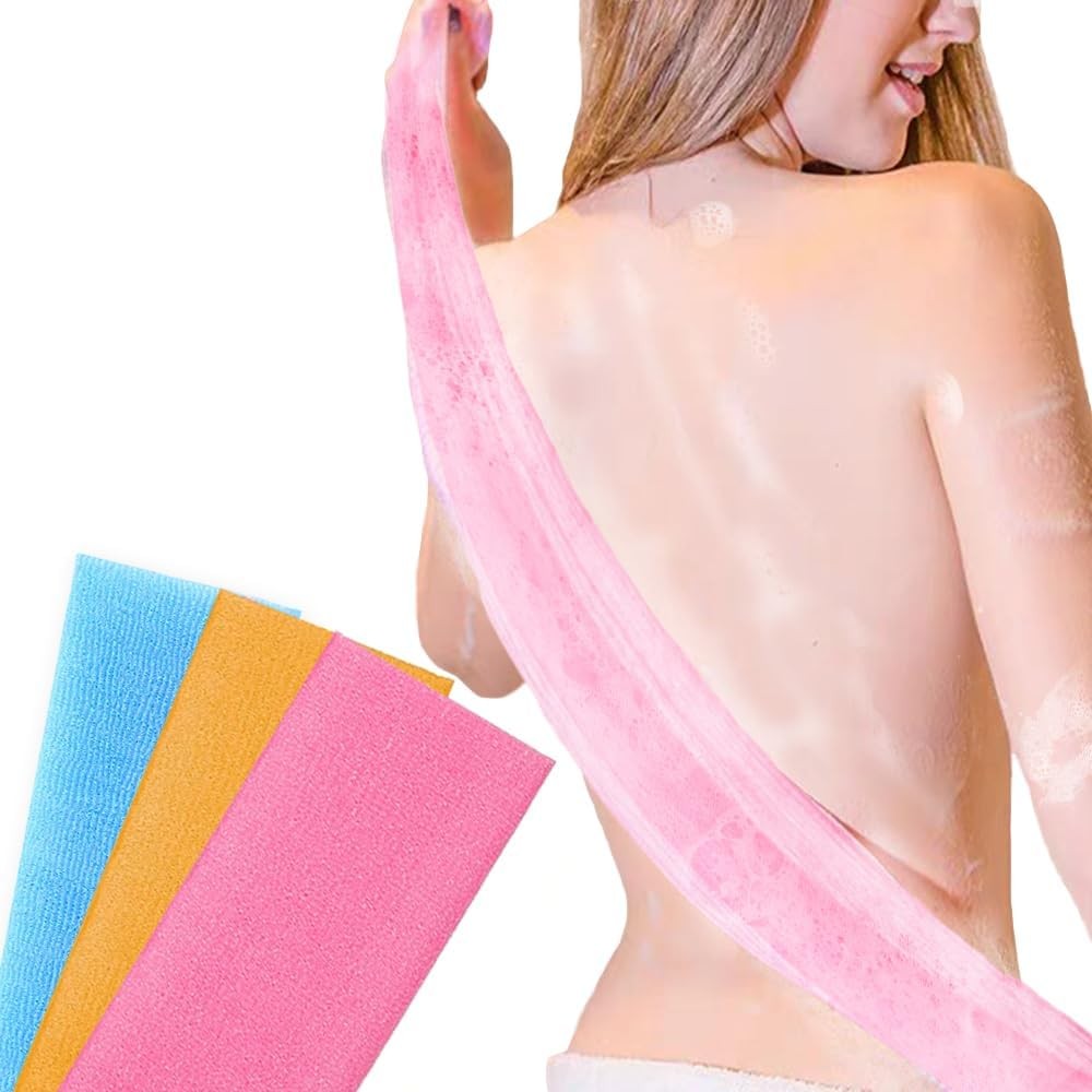 Exfoliating Back Scrubber Loofah Towel 3 Pack
