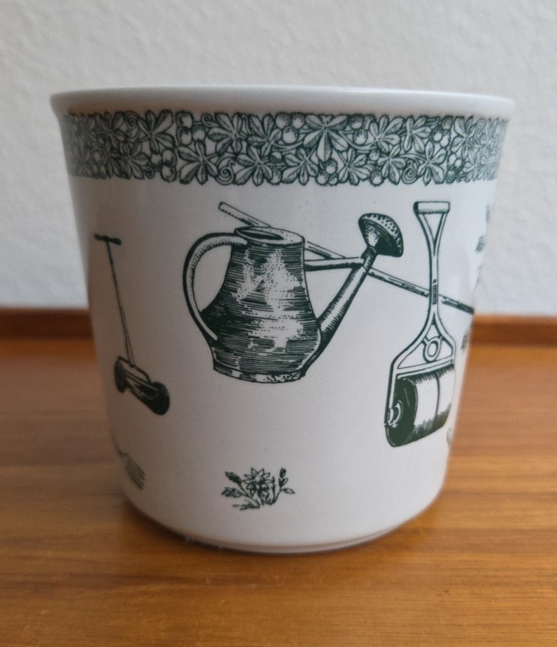 Spode Gardening Pattern Flower Pot Planter