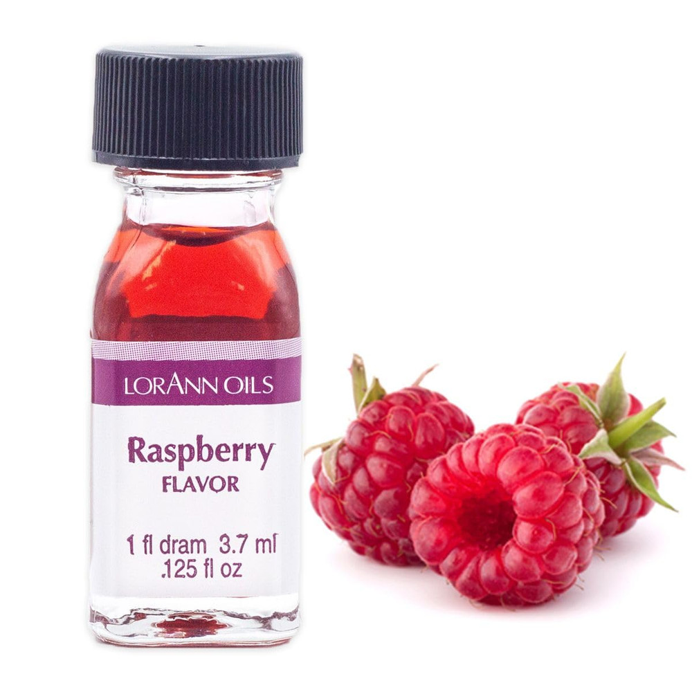 Lorann Raspberry SS Flavor, 1 Dram Bottle (.0125 Fl Oz - 3.7Ml - 1 Teaspoon)