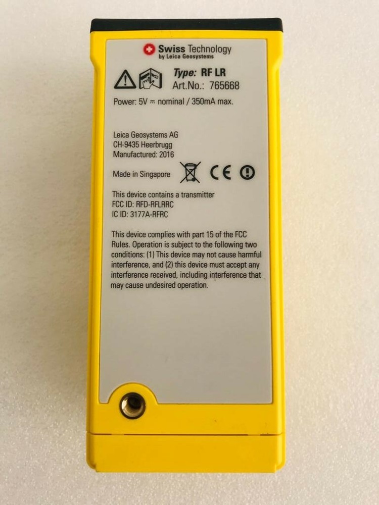 LEICA RUGBY RF REMOTE CONTROL, RF Remote Control