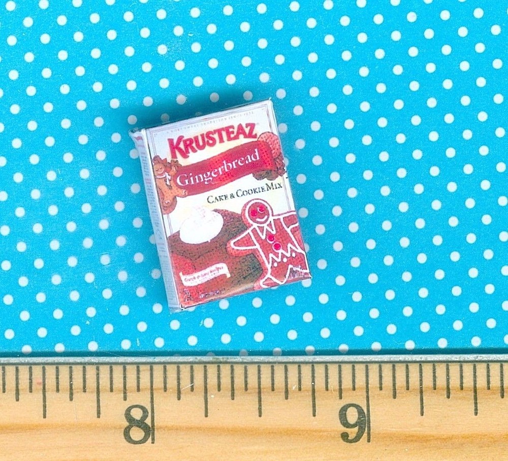 Dollhouse Miniature size Gingerbread Mix Box