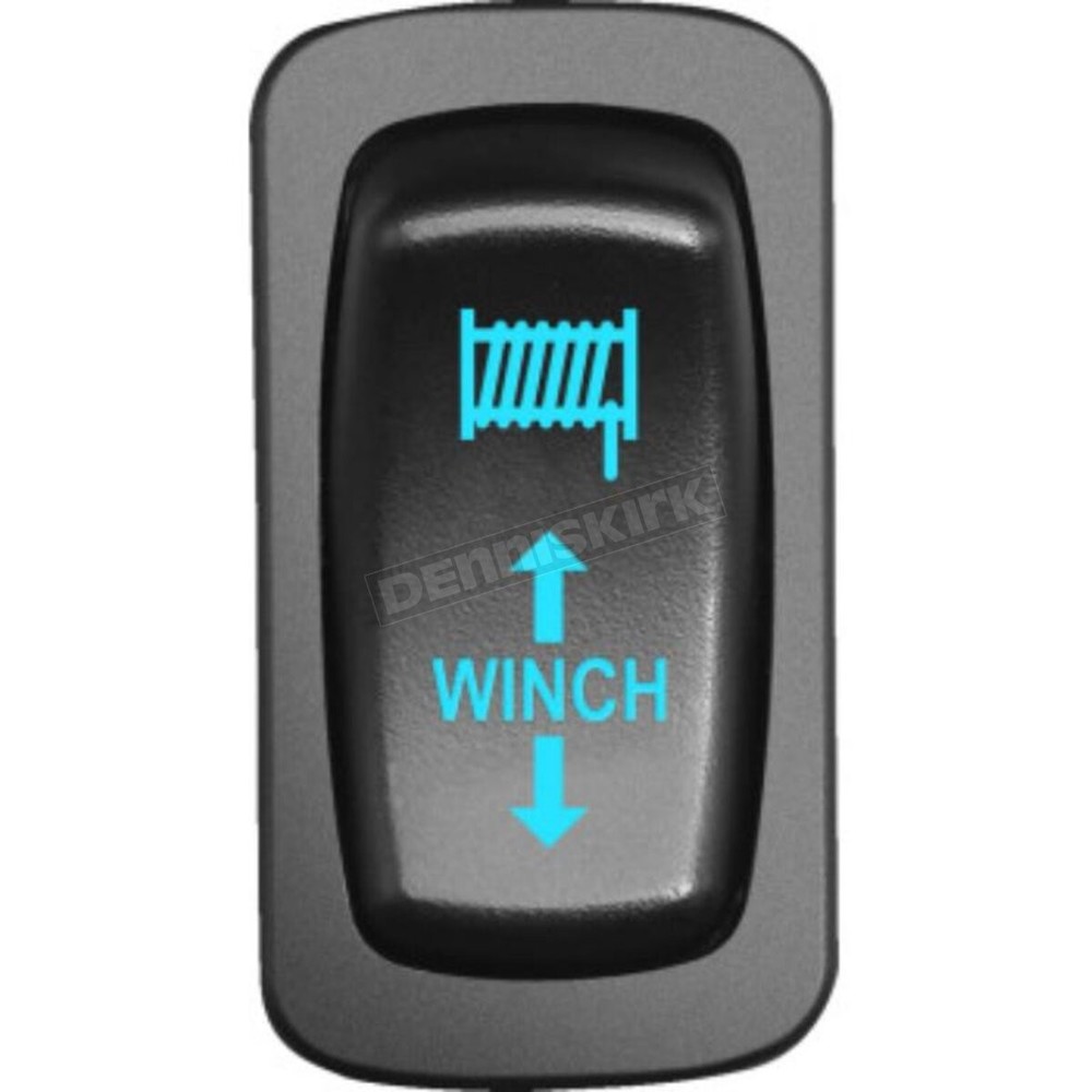 Moose Blue Low-Profile Winch Switch  WIN-CAR-B