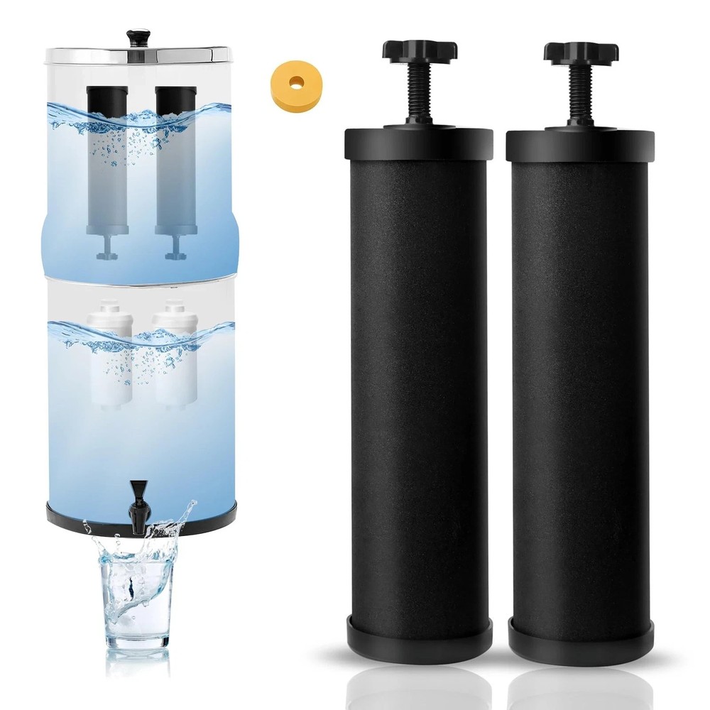 Gravity Water Filter Replacement,for Berkey® Black Carbon (BB9-2®) Purificati...