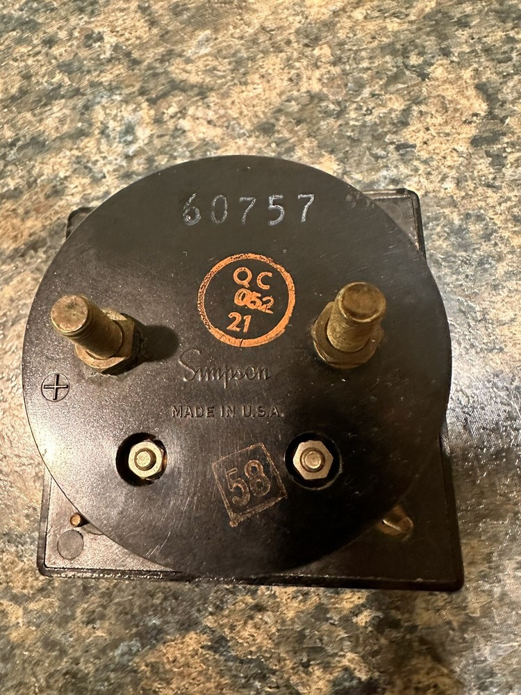 VINTAGE SIMPSON D C MICROAMPERES GAGE