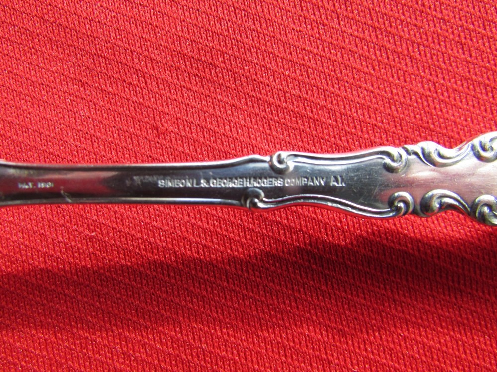 1900 Webster aka Warren Pattern Fish Serving Fork By S & G Rogers Silver Plate