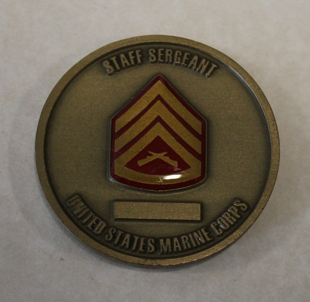 Staff Sergeant Marine Challenge Coin   MSC