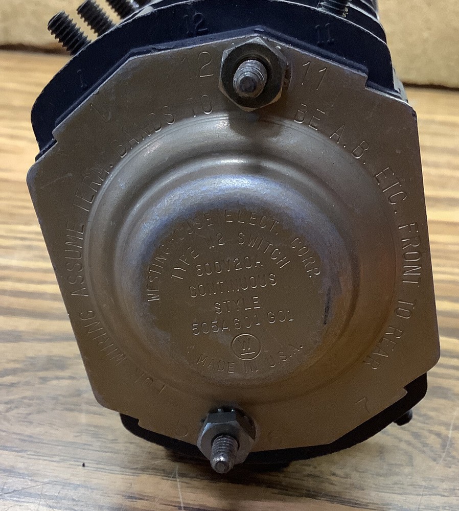 Westinghouse 505A601G01 Type W-2 Switch 600V 20A Continuous Style