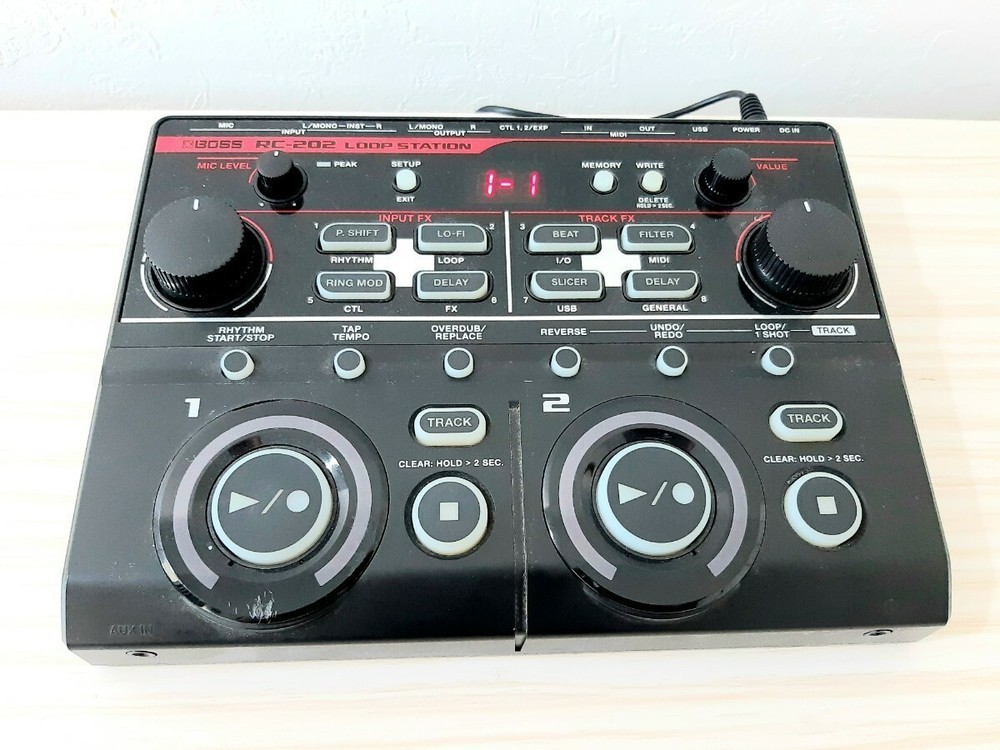 Boss RC-202 Multi Effects DJ Loop Station Looper Used Work w/AC Adapter Tested
