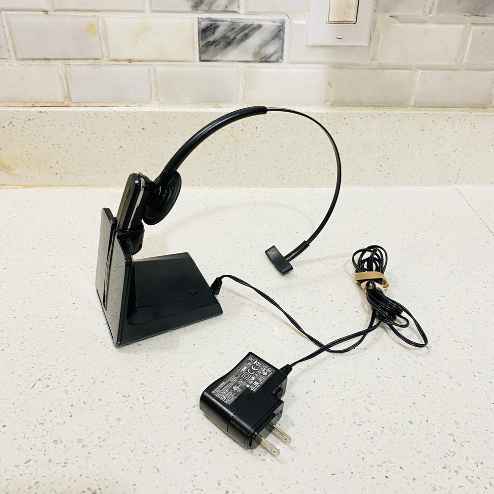 Plantronics WH500 Wireless Headset and Charging Dock C054 Tested Works