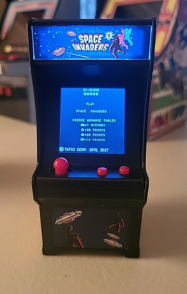 Tiny Arcade Space Invaders Miniature Game