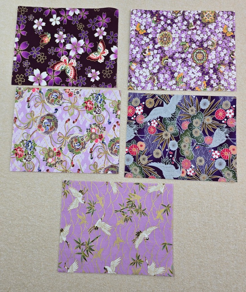 10 pc. Japanese Style Print Patchwork Craft Fabric Bundle 20x25 cm