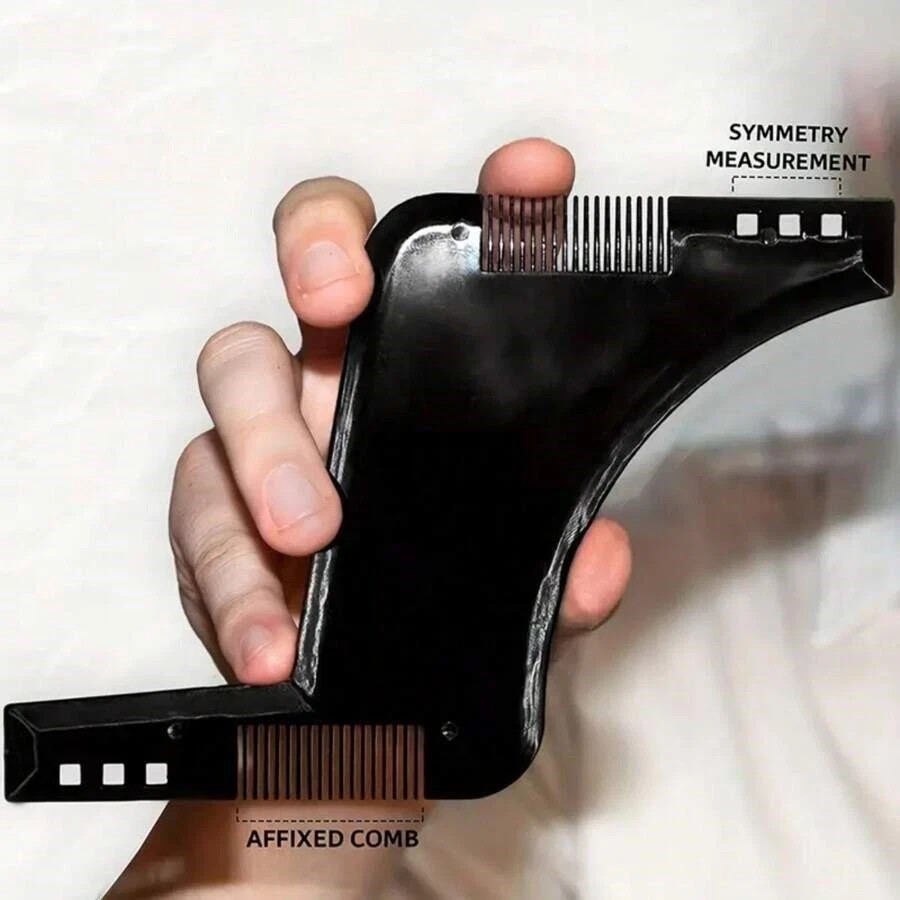 Men's Beard Styling Shaping Template Comb Barber Tool Line Up Trimming Guide NEW
