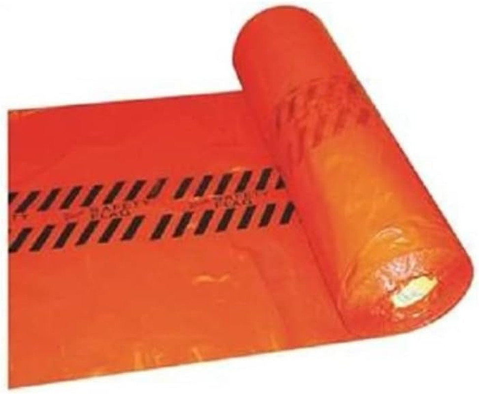 Red Safety Flags 18" X 18" -500 per Roll