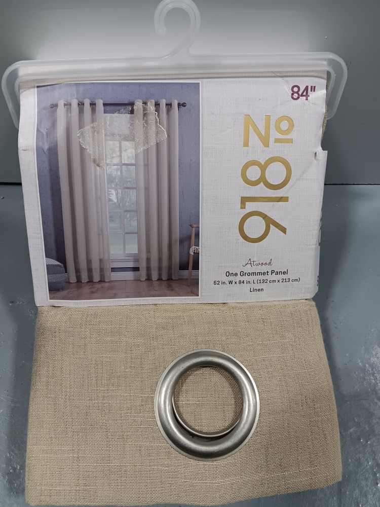 ONE GROMMET PANEL ATWOOD LINEN 84"