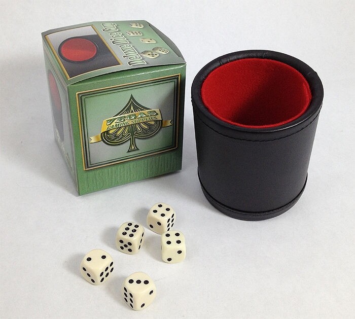 Vegas Gaming Deluxe Dice Cup With 5 Dice