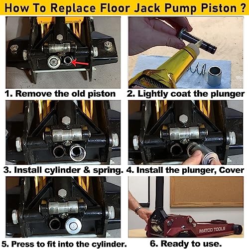 Replacement Pump Piston Pump Plunger Kit for Harbor Freight-Costco-Arcan-Matco
