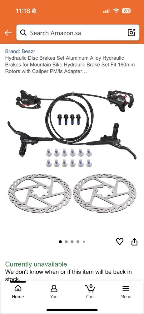 Bearz Hydraulic Disc Brake Set Front and Rear