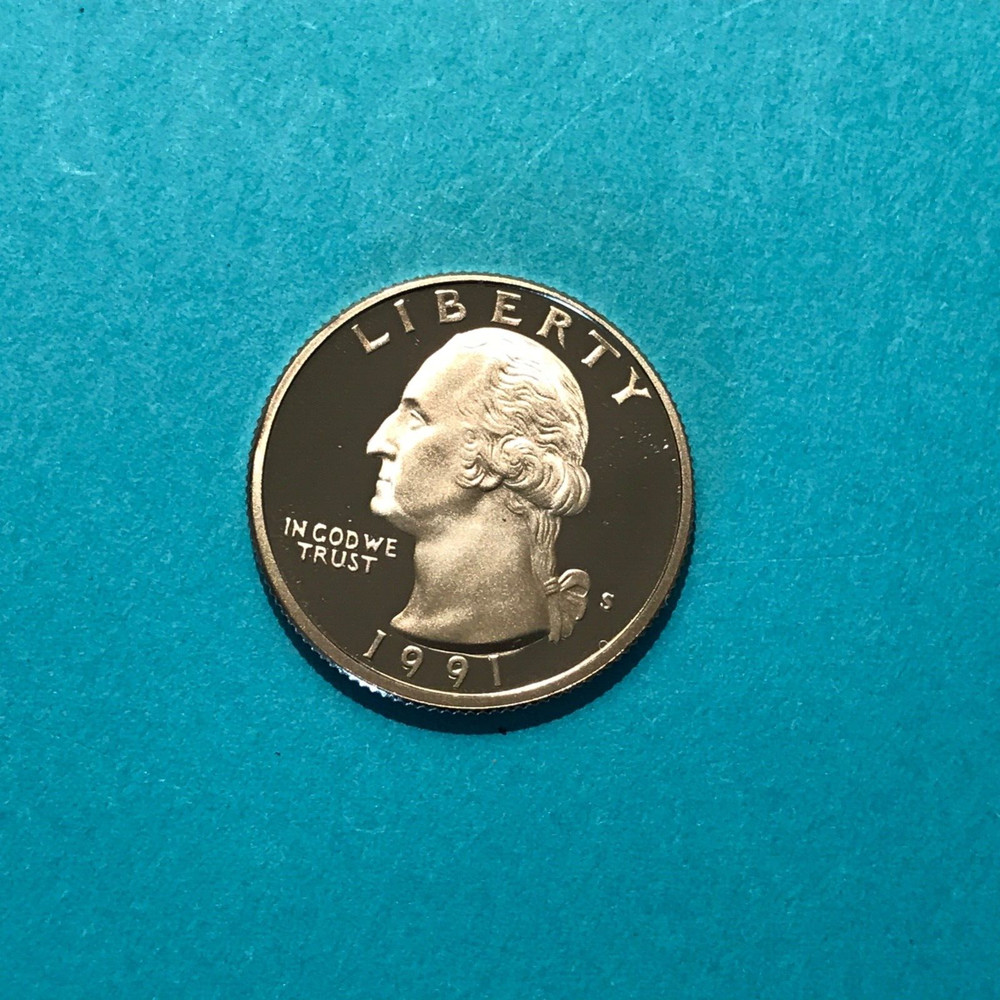 1991 S Washington Proof Quarter   FREE SHIP