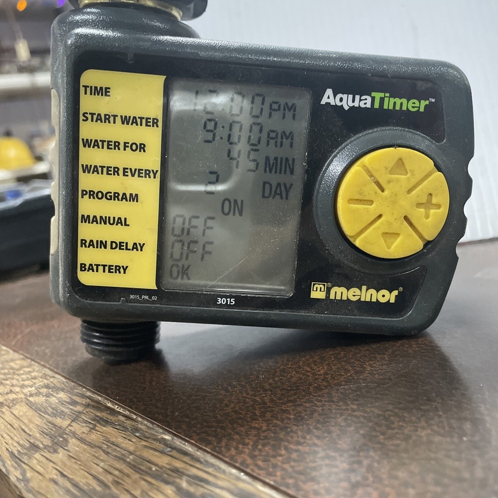MELNOR AquaTimer 3015 Automatic 1 Outlet Water Timer LCD Screen *WORKS