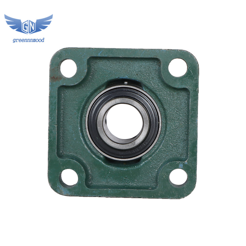 4Piece UCF205-16 Solid Base Pillow Block Flange Mounted Bearing 1" Bore 4 Bolt