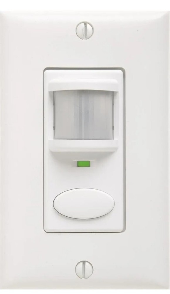 New Sensor Switch WSD SA WH Wall Switch Decorator Sensor Passive Infrared White