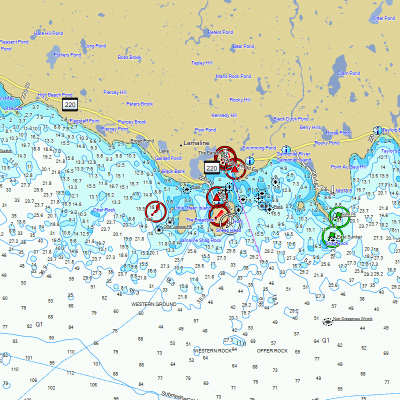 TrakMaps Marine Canada Atlantic Coast - Garmin GPS Map