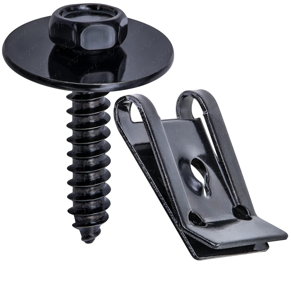 Rexka 10 Sets M4.2 Universal Fender Liner Engine Splash Shield Hex Head Screw &