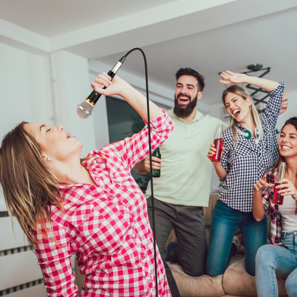 Pro Moving Dynamic Handheld Microphone with 13ft Cable Wired XLR Microphone