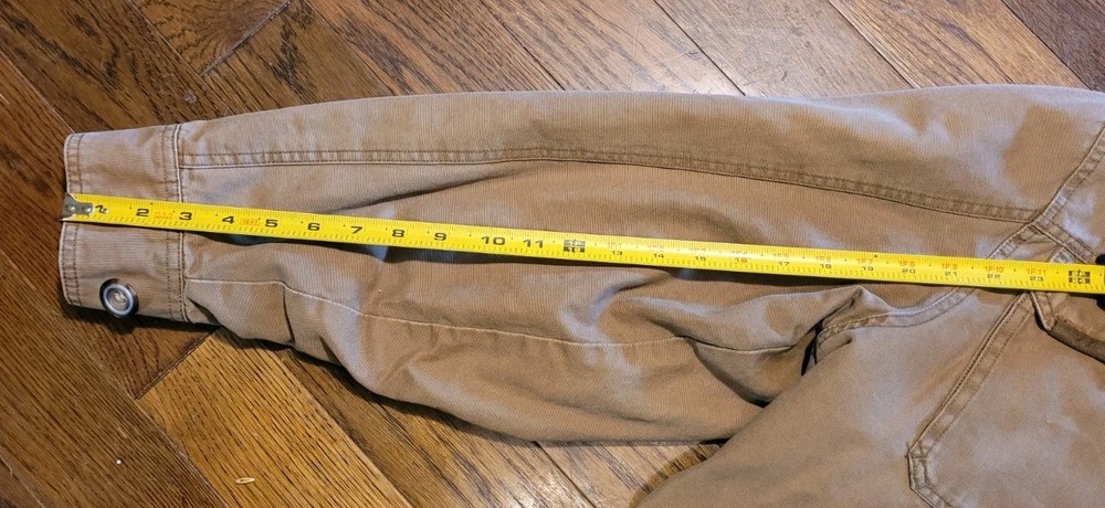 Cabelas Tan Hunting Jacket Lined Size Large Regular
