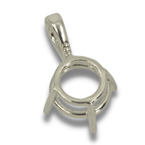 Round Single Bail Pre-notched Pendant Mounting