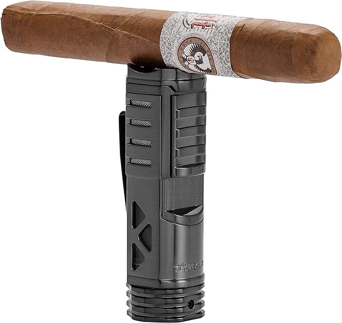 Xikar Tactical 1 Single Jet Flame Lighter, Gunmetal