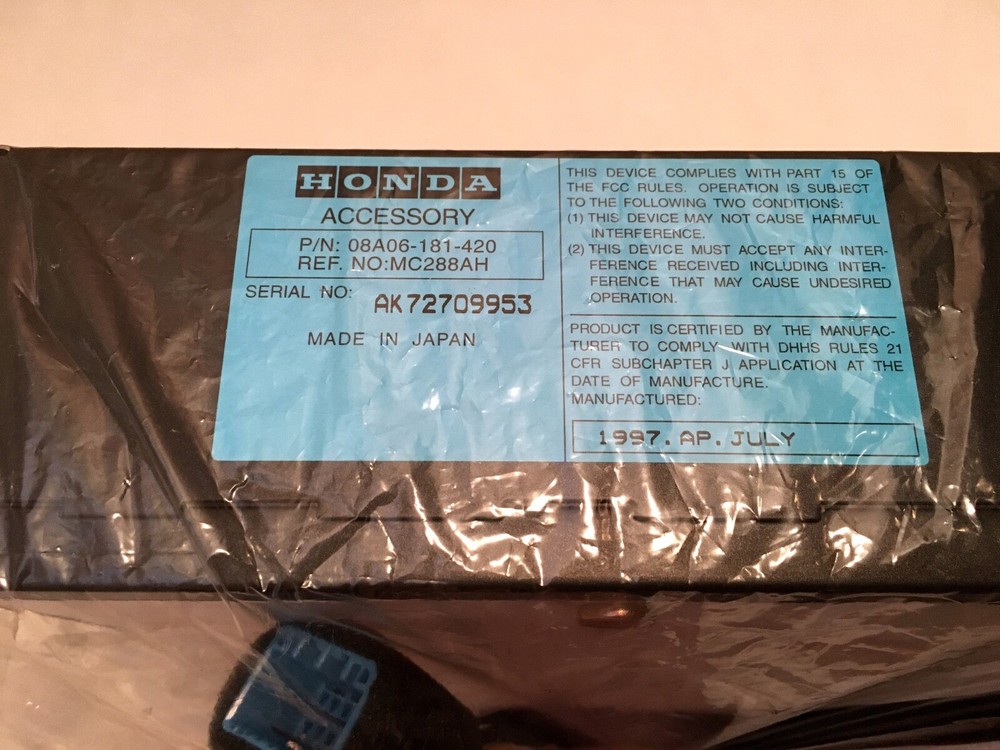 Honda Kit Compact Disc Changer