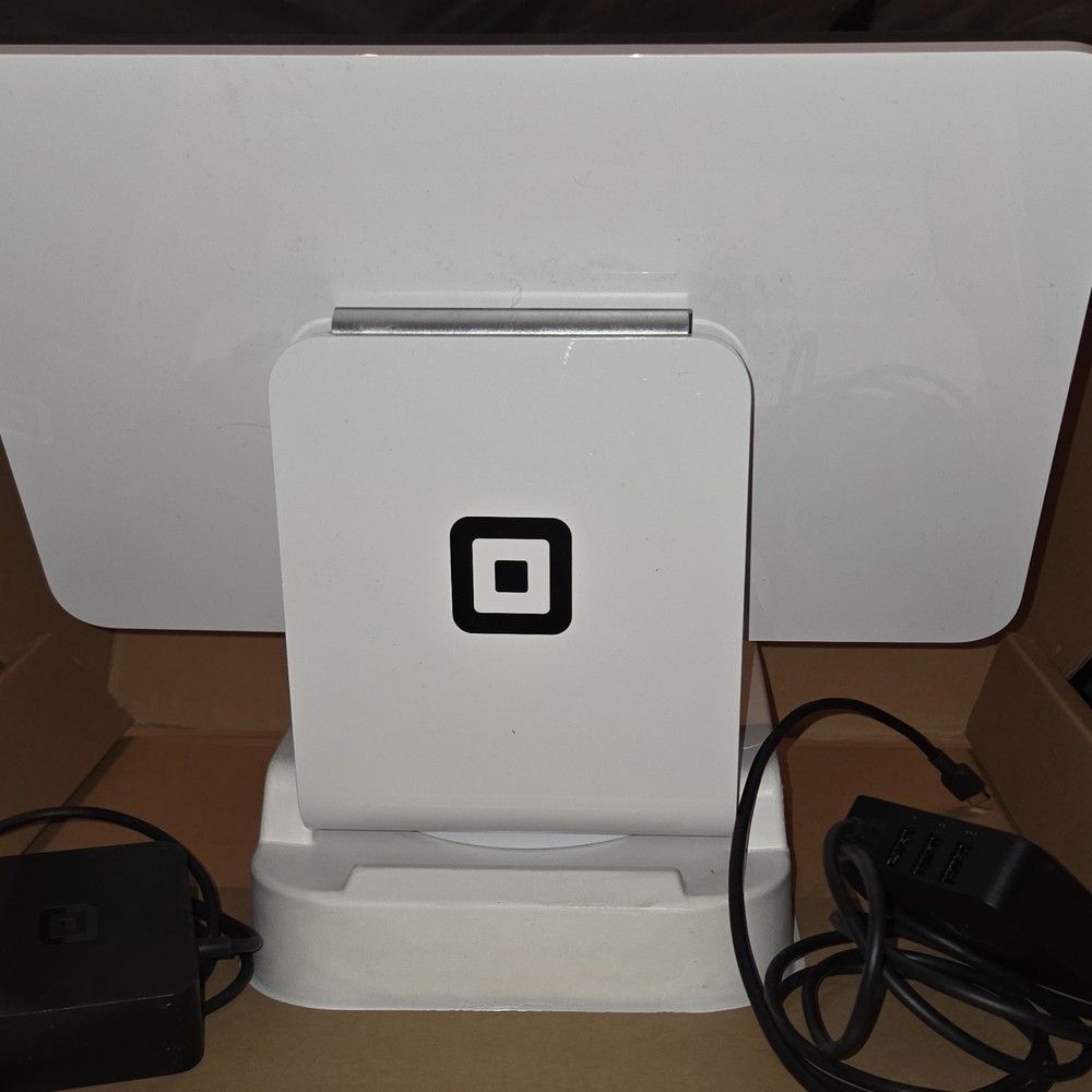 Square POS Register System Terminal with Stand and Power Adapter