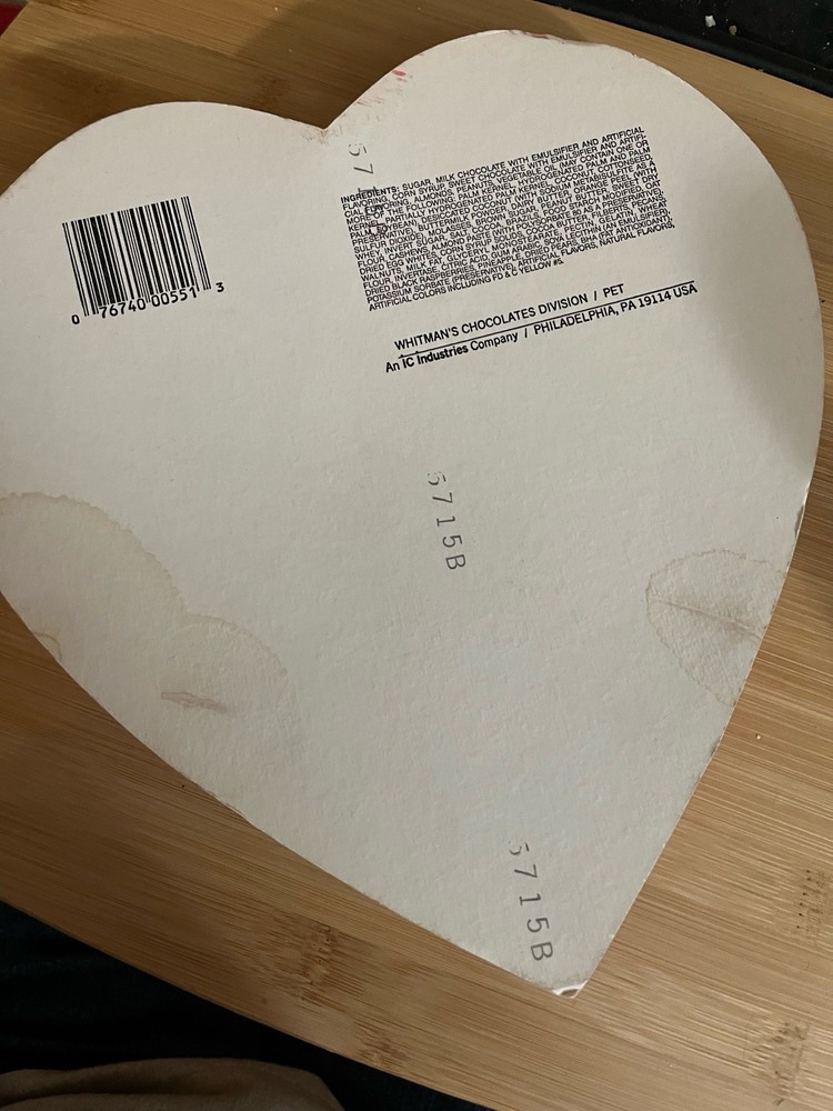 Valentine’s Candy Box Empty