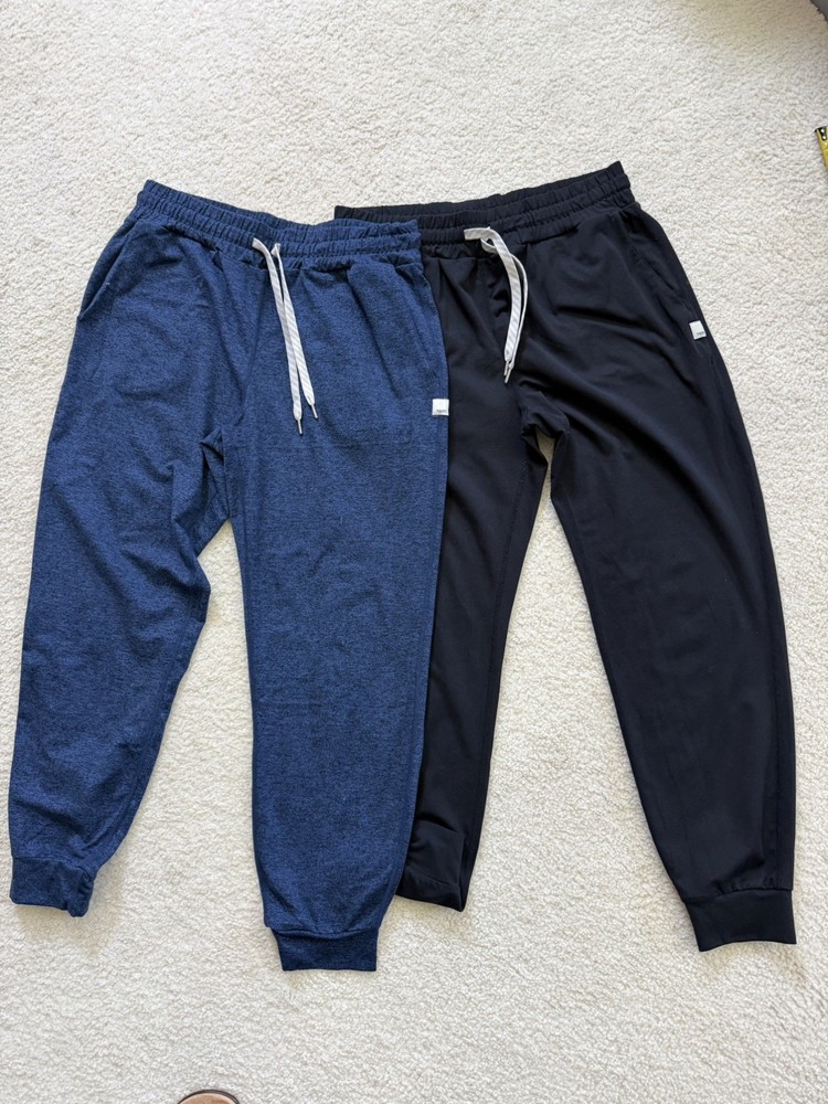 Vuori Jogger Performance Pants Stretch Pockets Drawstring Womens S 2 pair