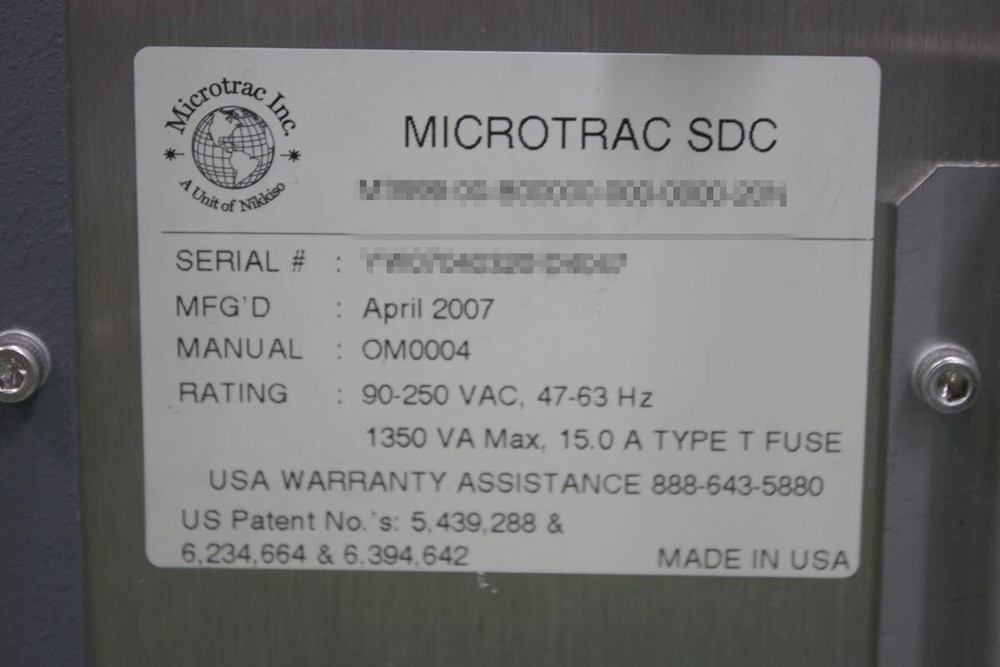 Microtrac S3500 MT3000 SDC Particle Size Analyzer-Hir