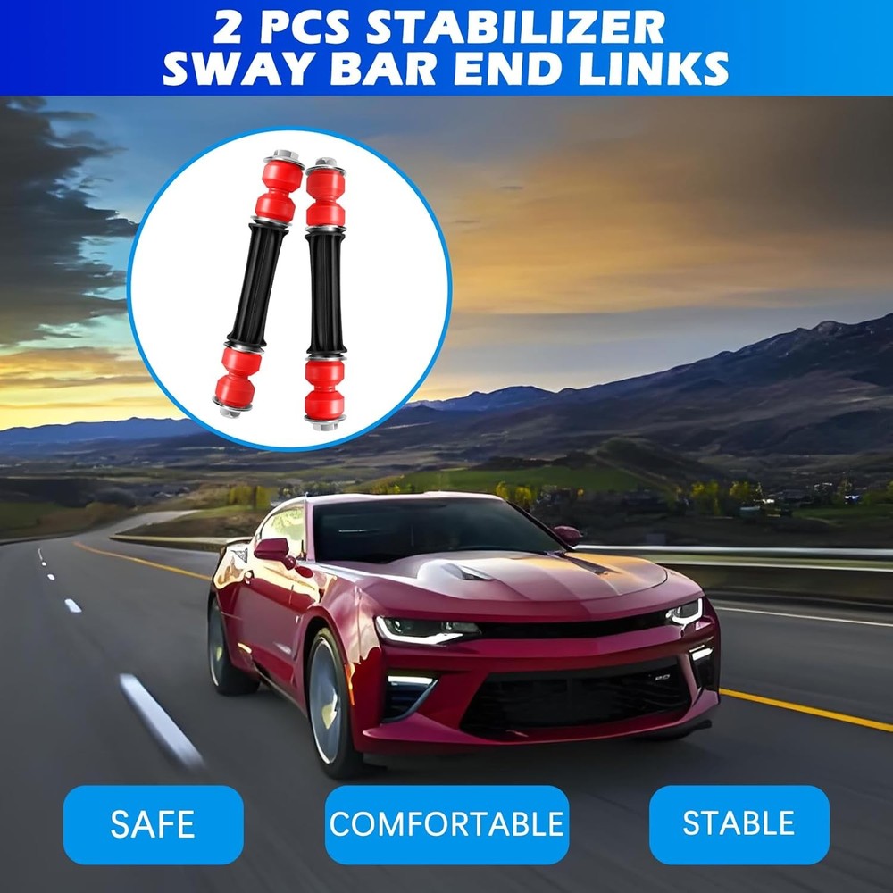 4Pcs Front Sway Bar Links Compatible with 2004-2019 Silverado/Sierra,