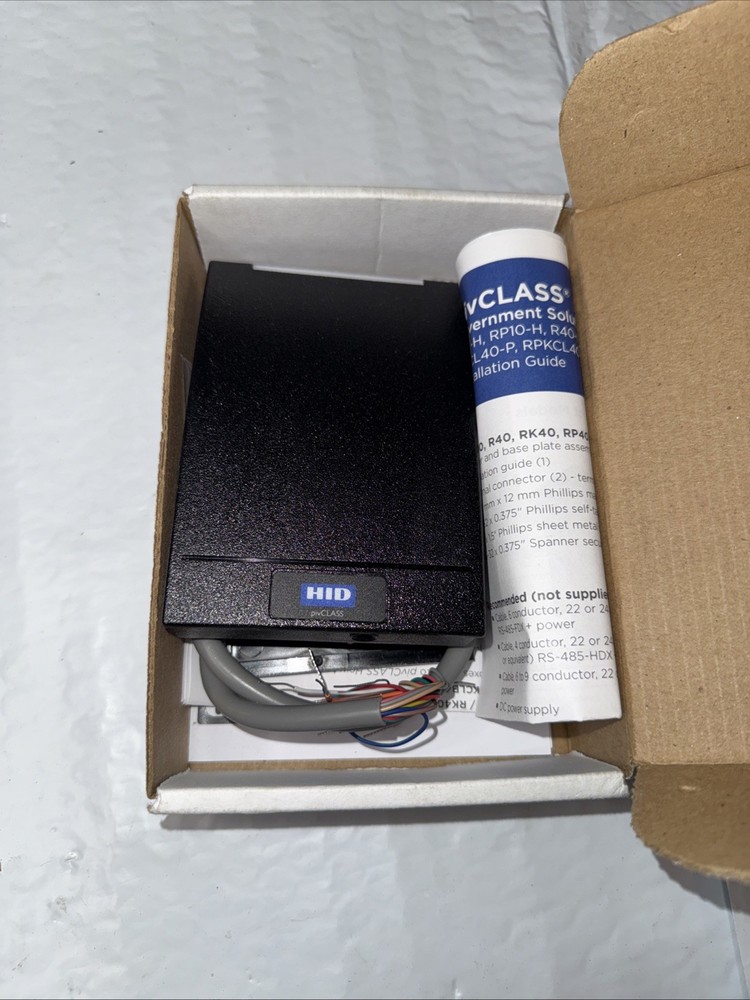 HID pivClass RP40-H Wall Switch Reader Model 920PHRNEK00004 New Open Box