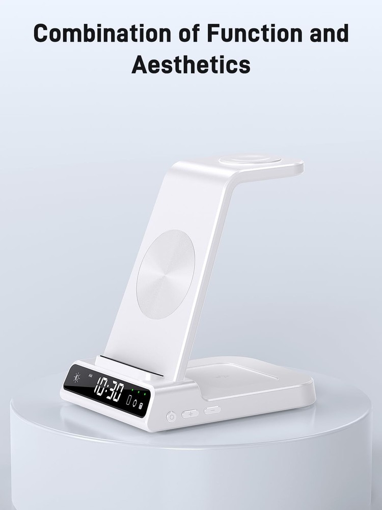 Wireless Charger Samsung Charging Station: 3 in 1 Android White