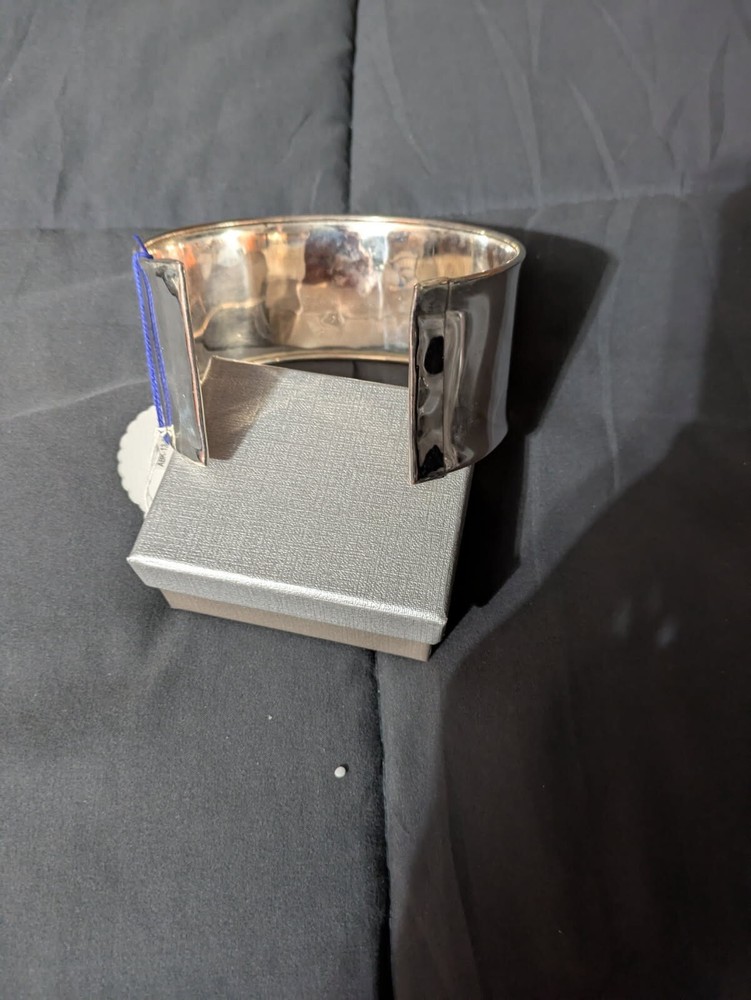 Metal Silver Upper Arm Cuff Bracelet Opens