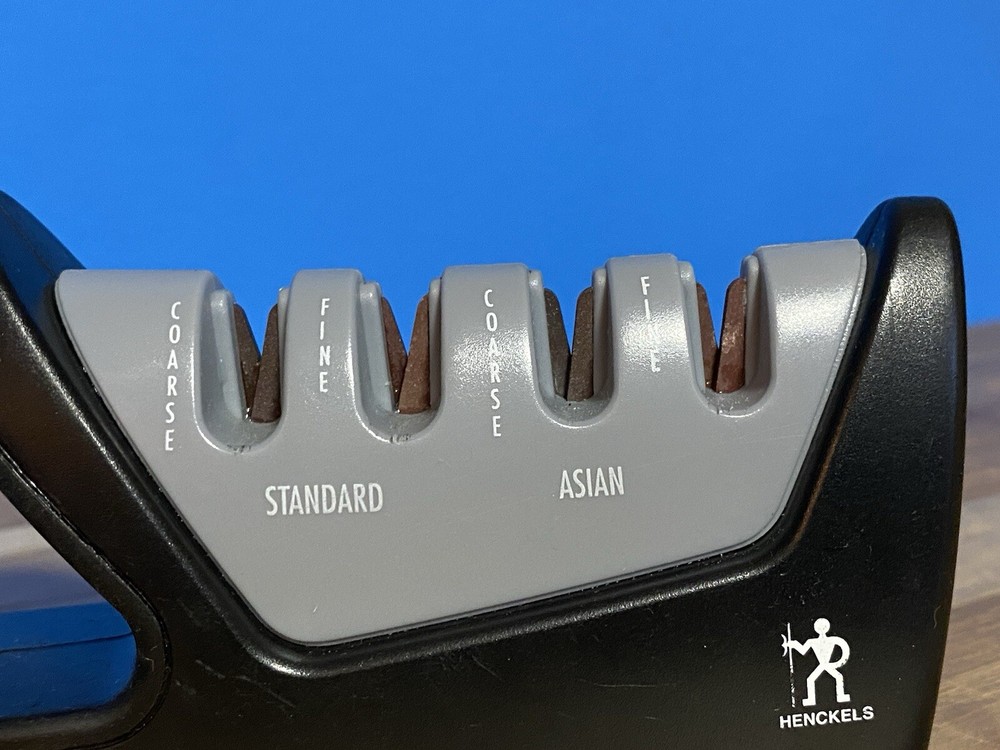 Henckels Knife Sharpener 4 Stage Pull Through Standard & Asian, Coarse & Fine