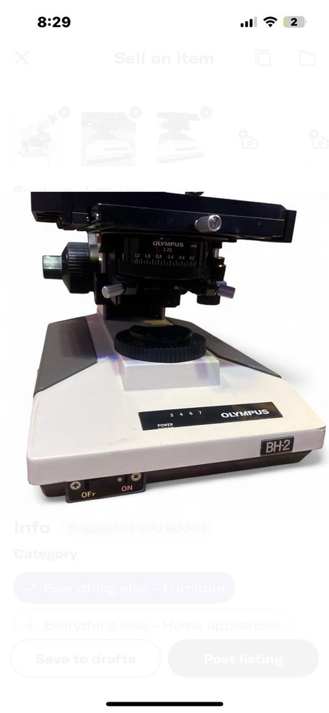 Olympus BH-2 BH2 BHTU Binocular Microscope with 2 Eyepieces and 3 Objectives