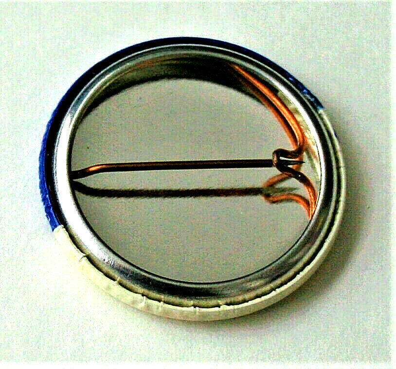 Lets Talk Trash Recycle Anti Polution Environmental Protest Button Pin NOS New