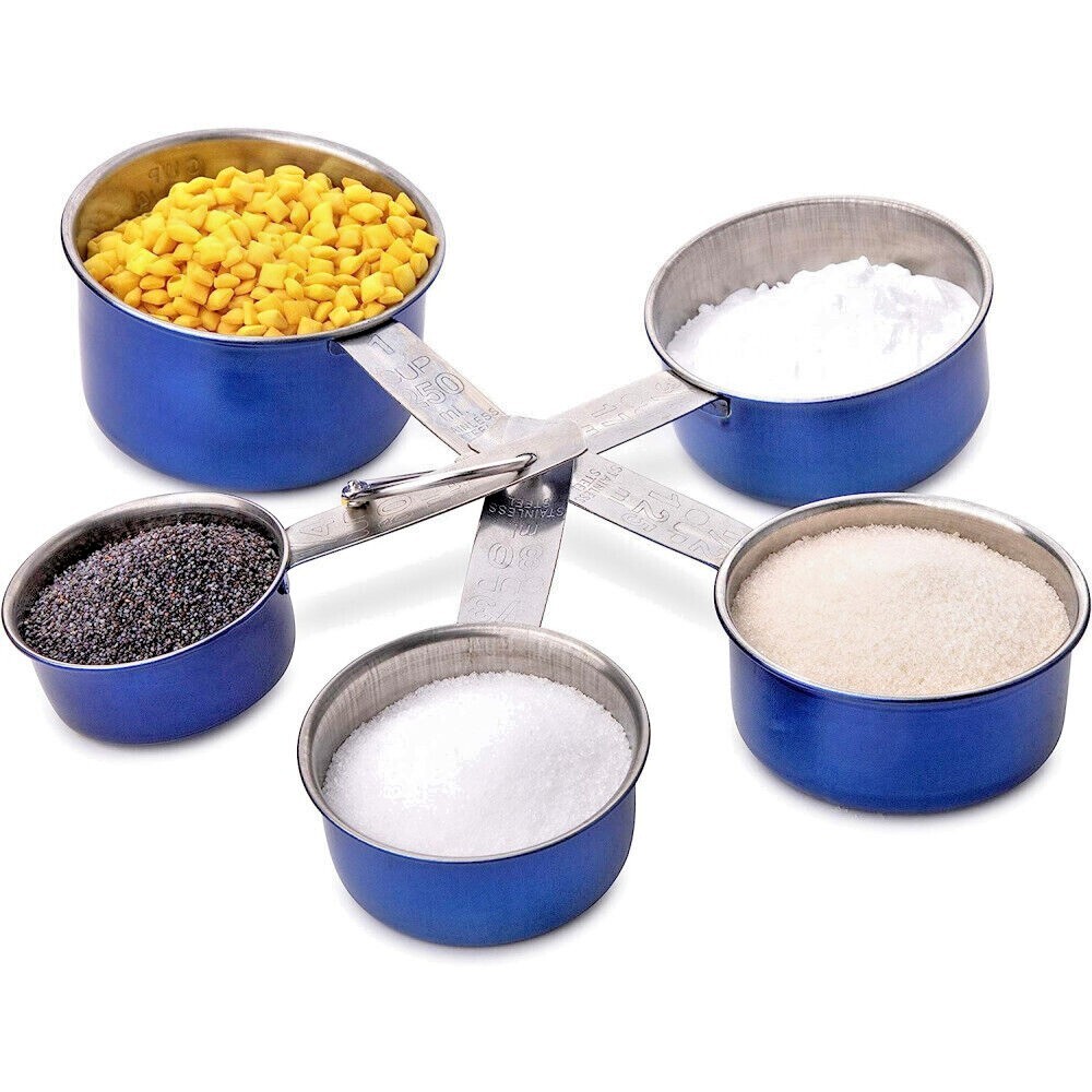 YBM Home 5-Piece Stainless Steel Stackable Measuring Cups